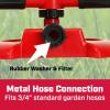 imageChapin 3 Arm Rotary Sprinkler Red Up to 40 ft Coverage Lawn Sprinkler Small Area Yards and Garden Watering