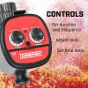 imageChapin 41003 Dual Zone Water Timer with Water Resistant Construction Numerous Options for Frequency of WateringDuration of Watering Settings and up to 116 PSI RedBlackSingle Zone Timer