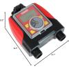 imageChapin 41003 Dual Zone Water Timer with Water Resistant Construction Numerous Options for Frequency of WateringDuration of Watering Settings and up to 116 PSI RedBlackDual Zone Timer with Digital Display