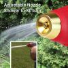 imageChapin 4600 Professional Heavy Duty Galvanized Steel 7way Spray Nozzle With Ergonomic Rubber Grip SilverRed