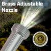 imageChapin 4603 Cast Metal Garden Hose Spray Nozzle with Rear Trigger Grip Threaded Connection Fits Standard Garden Hose for Gardening Landscaping Watering and Outdoor Jobs Silver