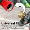 imageChapin 4608 Adjustable Cone Tip Garden Hose Spray Nozzle with Rear Trigger Grip Threaded Connection Fits Standard Garden Hose for Gardening Landscaping Watering and Outdoor Jobs RedBlack