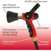 imageChapin 4697 Industrial High Flow Firefighter Style Garden Hose Nozzle Classic Fireman Style Grip Nozzle with Threaded Garden Hose Connection Adjustable Twist Nozzle Up to 250 PSI RedBlackFirefighter Water Cannon