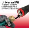 imageChapin 4697 Industrial High Flow Firefighter Style Garden Hose Nozzle Classic Fireman Style Grip Nozzle with Threaded Garden Hose Connection Adjustable Twist Nozzle Up to 250 PSI RedBlackFirefighter Water Cannon