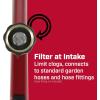 imageChapin 4993 Heavy Duty Brass Head Tripod Impact Lawn Sprinkler 360 Degree Coverage for Large Lawns Golf Courses Gardens Adjustable Height Gooseneck Hose Connection Red and Black