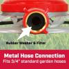 imageChapin 4998 8Pattern Metal Circle Sprinkler 360 Degree Sprinkler Head for Small Gardens and Lawns Up to 40 ft Coverage Area Lawn Sprinkler Small Area Yards and Garden Watering RedSilver