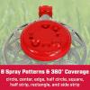 imageChapin 4998 8Pattern Metal Circle Sprinkler 360 Degree Sprinkler Head for Small Gardens and Lawns Up to 40 ft Coverage Area Lawn Sprinkler Small Area Yards and Garden Watering RedSilver