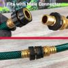 imageChapin 69453 Male Garden Hose QuickConnect Fittings Heavy Duty Valve Garden Hose Connector Set of 2Female4pack