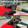 imageChapin 69453 Male Garden Hose QuickConnect Fittings Heavy Duty Valve Garden Hose Connector Set of 2Female4pack