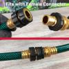 imageChapin 69453 Male Garden Hose QuickConnect Fittings Heavy Duty Valve Garden Hose Connector Set of 2Male2pack