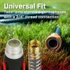imageChapin 69482 Deluxe 2Way Shutoff Hose Connection with KinkFree Extensions Fits Standard Garden Hoses Metal and Plastic Construction with ShutOff Valves LeakFree Dual Water Flow