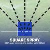 imageChapin 69488 Square Pattern Spot Sprinkler 2 Pack 360 Degree Sprinkler Head for Small Gardens and Lawns Up to 30Feet Coverage Area Lawn Sprinkler Small Area Yards and Garden Watering BlueSquare