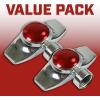 imageChapin 69488 Square Pattern Spot Sprinkler 2 Pack 360 Degree Sprinkler Head for Small Gardens and Lawns Up to 30Feet Coverage Area Lawn Sprinkler Small Area Yards and Garden Watering BlueRectangular