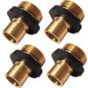 imageChapin 69453 Male Garden Hose QuickConnect Fittings Heavy Duty Valve Garden Hose Connector Set of 2Male4pack