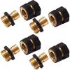 imageChapin 69453 Male Garden Hose QuickConnect Fittings Heavy Duty Valve Garden Hose Connector Set of 2MaleFemale4pack