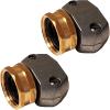 imageChapin 69456 Female HeavyDuty Hose Mender Coupling Fits 58 Inch and 34 Inch Garden Hose Repair Fitting Set of 2Female2pack