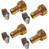 imageChapin 69459 Female Garden Hose Repair Connector with Clamps Hose Mender Fittings Set of 2Female4pack