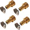 imageChapin 69459 Female Garden Hose Repair Connector with Clamps Hose Mender Fittings Set of 2Male4pack