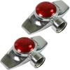 imageChapin 69488 Square Pattern Spot Sprinkler 2 Pack 360 Degree Sprinkler Head for Small Gardens and Lawns Up to 30Feet Coverage Area Lawn Sprinkler Small Area Yards and Garden Watering BlueRectangular