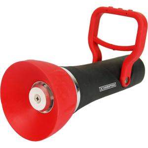 imageChapin 4697 Industrial High Flow Firefighter Style Garden Hose Nozzle Classic Fireman Style Grip Nozzle with Threaded Garden Hose Connection Adjustable Twist Nozzle Up to 250 PSI RedBlackFirefighter Style