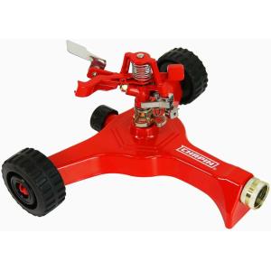imageChapin 4986 3Arm Rotary Sprinkler 360 Degree Automatic for Small Gardens and Lawns Up to 45ft Coverage Area Red360 Degree Sprinkler