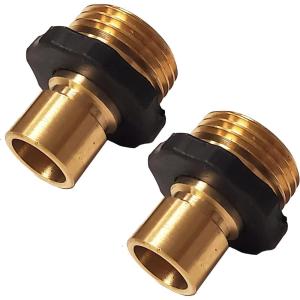 imageChapin 69453 Male Garden Hose QuickConnect Fittings Heavy Duty Valve Garden Hose Connector Set of 2Male2pack