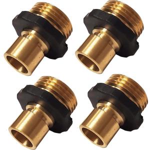imageChapin 69453 Male Garden Hose QuickConnect Fittings Heavy Duty Valve Garden Hose Connector Set of 2Male4pack