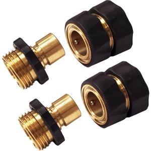 imageChapin 69453 Male Garden Hose QuickConnect Fittings Heavy Duty Valve Garden Hose Connector Set of 2MaleFemale2pack