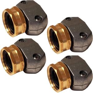 imageChapin 69456 Female HeavyDuty Hose Mender Coupling Fits 58 Inch and 34 Inch Garden Hose Repair Fitting Set of 2Female4pack