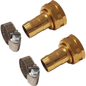 imageChapin 69459 Female Garden Hose Repair Connector with Clamps Hose Mender Fittings Set of 2Female2pack
