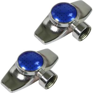 imageChapin 69488 Square Pattern Spot Sprinkler 2 Pack 360 Degree Sprinkler Head for Small Gardens and Lawns Up to 30Feet Coverage Area Lawn Sprinkler Small Area Yards and Garden Watering BlueSquare