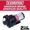 imageChapin 69216 12V50 GPM 60 PSI SelfPriming Diaphragm Water Pump for ATVs Marine Boating Water Supply Camping RV Recreation ampamp Boom Spray Systems30 GPM
