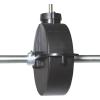 imageChapin 8201A Made in The USA 80Pound Sure Spread Salt and Ice Melt Walk Behind Spreader Front and Side Baffles 12quot Tires UShaped Flipup Handle Steel Frame Enclosed Gear Box Blue