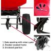 imageChapin 8303C Made in the USA 100 lb Contractor Turf Broadcast Spreader with Enclosed Gears System Rugged Powder Coated Steel Frame 12 Inch Tire Includes Rain Cover and Grate RedRed