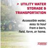 imageChapin 98142 40Gallon Water Storage Tank Utility Water Tank Water Supply for Farms Acreage Gardens Orchards Translucent White15Gallon