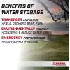 imageChapin 98142 40Gallon Water Storage Tank Utility Water Tank Water Supply for Farms Acreage Gardens Orchards Translucent White25Gallon