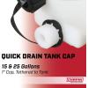 imageChapin 98142 40Gallon Water Storage Tank Utility Water Tank Water Supply for Farms Acreage Gardens Orchards Translucent White25Gallon