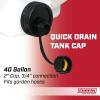 imageChapin 98142 40Gallon Water Storage Tank Utility Water Tank Water Supply for Farms Acreage Gardens Orchards Translucent White40Gallon
