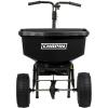 imageChapin 8303C Made in the USA 100 lb Contractor Turf Broadcast Spreader with Enclosed Gears System Rugged Powder Coated Steel Frame 12 Inch Tire Includes Rain Cover and Grate RedBlack