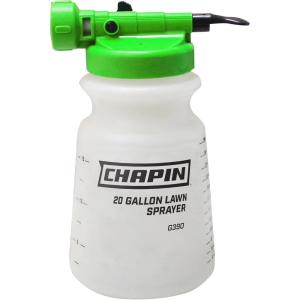imageChapin G390 Hose End Sprayer for Water Soluble Materials 20 Gallon 32 Ounce Tank Finger Control and Backflow Prevention for Spraying Lawns Weeds Insects Fertilizers Translucent White20Gallon Pack of 6
