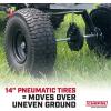 imageChapin 8622B Made in The USA 22 Cubic Feet Tow and Pull Behind Spreader with AutoStop Dual Impeller That Stops When Not Moving Designed for Farm and Tough Terrain Hitch Pins BlackRanch  Farm  Acreage