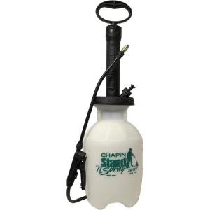 imageChapin 29002 Made in The USA 2Gallon Stand N Spray No Bend Pressure Pump Tank Sprayer for Lawn and Garden Insects Pest and Weeds Translucent White1Gallon