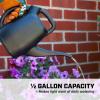 imageChapin 48000 Watering Can Garden Indoor and Outdoor Plants Recycled Plastic Made in USA Black 05 Gallon 23 Liters