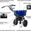 imageChapin 88800B Spreader Rock Salt Ice Melt Contractor SaltPro Walk Behind Spiked Auger Adjustable Baffles 12quot Tires Enclosed Greased Gears Ergo THandle WeatherResistant Rain Cover 100Lbs