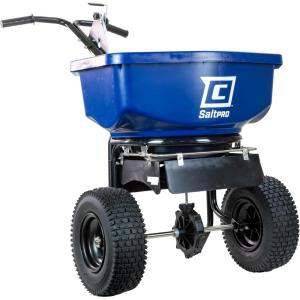 imageChapin 88300B Spreader Salt Ice Melt Contractor SaltPro Walk Behind Spiked Auger Adjustable Baffles 12quot Tires Lever Control Enclosed Gears WeatherResistant Rain Cover 80Lbs