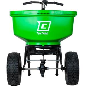 imageChapin 89303C Spreader Lawn and Garden 100Lbs Contractor TurfPro Broadcast Push Walk Behind 12quot Tires WeatherProof Poly Hopper Side Adjust Lever Spreads Fertilizer and Seeds