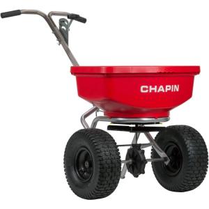 image:imageChapin International 8401C 80Pound Capacity Professional SureSpread Turf Spreader with Stainless Steel Frame 1Pack Red